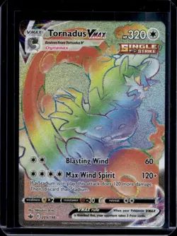 2021 Pokemon SWSH Chilling Reign Tornadus VMAX #209/198 - Image 1