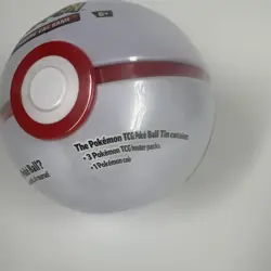 Pokemon TCG PokeBall Tin Brand New Factory Sealed H24 3 Booster Packs Inside - Image 3