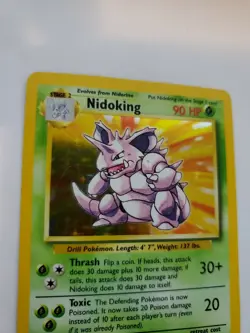 Nidoking Base Set Holo Pokemon Card WOTC NM - Image 2