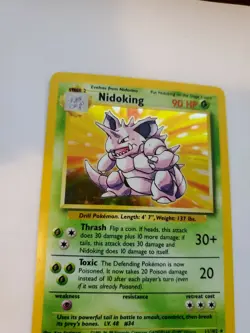 Nidoking Base Set Holo Pokemon Card WOTC NM - Image 5