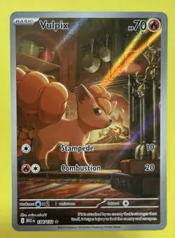 Pokemon ~ Vulpix EN 138/132 ~ Mega Evolutions ~ Illustration Rare ~ Pack Fresh - Image 1