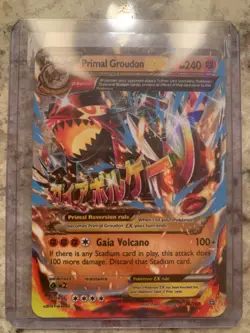 Pokemon Mega Primal Reversion Groudon EX (Omega) 86/160 XY - Primal Clash Holo - Image 1