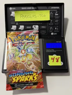 (HEAVY)🔥 22.63g Pokemon TCG Surging Sparks Booster Pack Factory Sealed✅ - Image 1