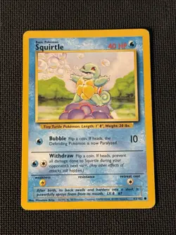 Squirtle 63/102 - Pokemon Base Set Unlimited - Image 1