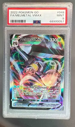 68900057 Melmetal VM 2022 Pokemon Sword & Shield Pokemon GO #048 PSA 9 - Image 1