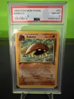 👑Kabuto Fossil First 1st Edition Pokemon TCG PSA 8 50/60 NM MT - King Kabuto 👑 - Image 1
