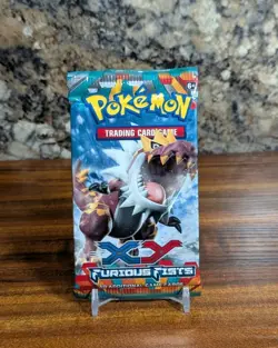 Genuine Pokemon XY Furious Fists Tyrantrum Artwork Booster Pack New - Image 1