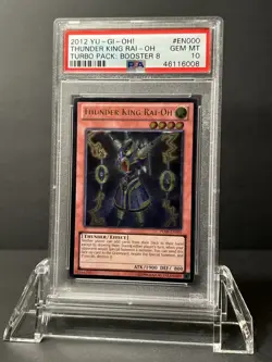 Yugioh Thunder King Rai-Oh TU08 - EN000 Ultimate Rare PSA 10 - Image 1