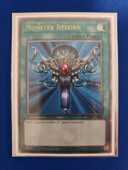 Yugioh Monster Reborn Quarter Century Secret Rare RA03-EN052 1st Edition NM Euro - Image 1