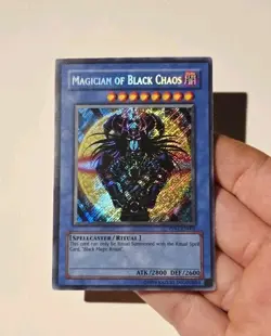 Yugioh Magician of Black Chaos PP01-EN001 Secret Rare + Black Magic Ritual LP - Image 4