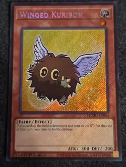 Yugioh Winged Kuriboh MZMU-EN064 Secret Rare 1st Edition NM Chibi - Image 1