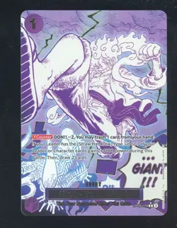 One Piece English OP09-078 Gum-Gum Giant Event Manga Alternate Art - Image 1