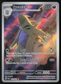 Tyranitar - 222/193 - Illustration Rare - Paldea Evolved - Pokemon Card - LP - Image 1