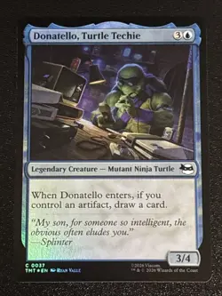 MTG Teenage Mutant Ninja Turtles Donatello, Turtle Techie Foil 0037 NM - Image 1