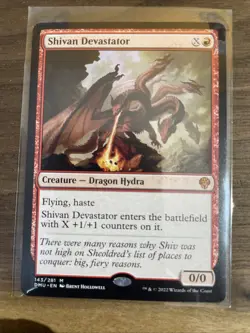 MTG Shivan Devastator Dominaria United Regular Mythic - Image 1