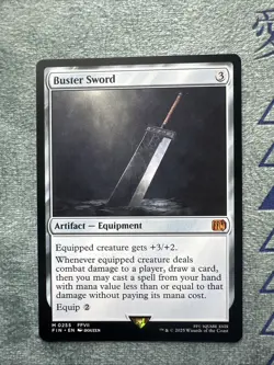 Buster Sword Nonfoil Card #0255 MTG - Image 1