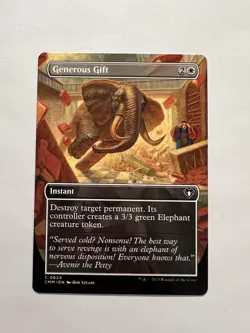 Generous Gift - BORDERLESS - MTG Commander Masters - NM - Image 1