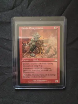 MTG Goblin Sharpshooter, ONSLAUGHT RARE, NM condition 2002 - Image 1