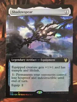 Magic The Gathering Shadowspear (Extended Art) Theros Beyond Death Foil NM - Image 1