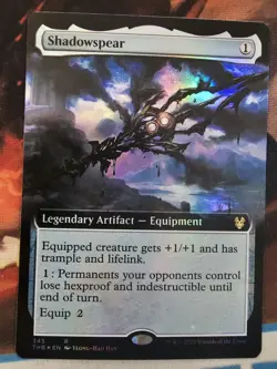 Magic The Gathering Shadowspear (Extended Art) Theros Beyond Death Foil NM - Image 3