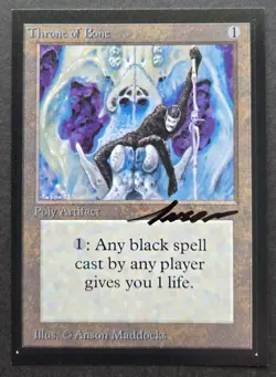 SIGNED MtG Magic Anson Maddocks _ Beta CE _ Artist Proof _ THRONE OF BONE _1/50! - Image 2