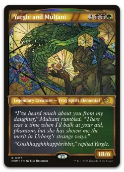 Yargle and Multani (Showcase) #317 (NM) March of the Machine MOM Magic MTG - Image 1