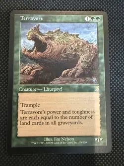 Terravore Odyssey Green Rare Magic the Gathering Lhurgoyf Creature MtG - Image 1
