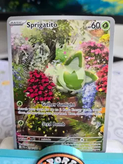 Pokemon TCG Sprigatito 196/193 Sv02: Paldea Evolved Holo Illustration Rare NM - Image 1