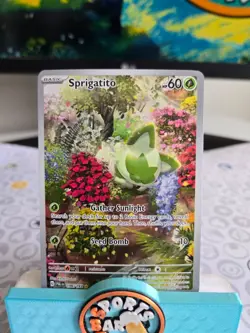 Pokemon TCG Sprigatito 196/193 Sv02: Paldea Evolved Holo Illustration Rare NM - Image 2