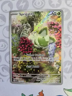 Pokemon TCG Sprigatito 196/193 Sv02: Paldea Evolved Holo Illustration Rare NM - Image 3