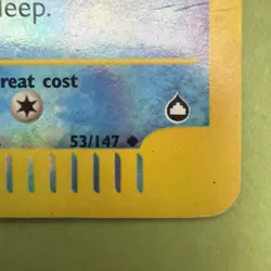 Marill 53/147 2002 Reverse Holo Pokemon Card TCG Lightly Played Aquapolis - Image 2