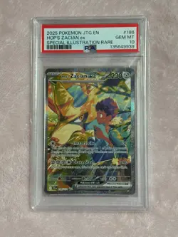 PSA 10 Pokemon Journey Together Hop’s Zacian 186/159 Special Illustration Rare - Image 1