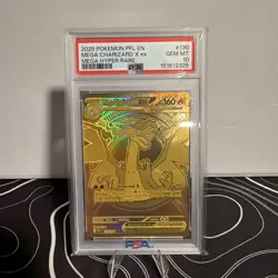 2025 POKEMON PFL EN MEGA CHARIZARD EX 130/094 PSA 10 - Image 1