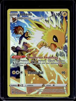 2022 Pokemon SWSH Brilliant Stars Jolteon Trainer Gallery Holo #TG04/TG30 - Image 1