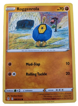 Roggenrola Evolving Skies 086/203 Pokemon TCG Trading Card (A0 - Image 1