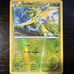 Pokemon Scyther Boundaries Crossed 7/149 Reverse Holo Common - Image 1