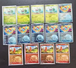 2025 Pokemon TCG S.CHN. 151C Bulbasaur Charmander Squirtle Ball Holo 14*Lot JD90 - Image 1
