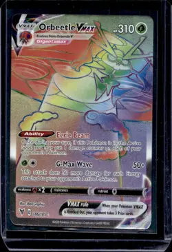 2020 Pokemon SWSH Vivid Voltage Orbeetle VM #186/185 - Image 1