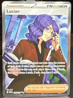 Pokemon Pokemon TCG Lucian 208/167 Sv06: Twilight Masquerade Full Art Holo Card - Image 1