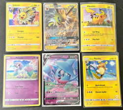 6 Pokemon Promo Cards: Jorteon Jorteon GX, Pikachu, Ponyta, HattereneV. Raichu - Image 1