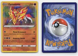 ZAMAZENTA 102/185 AMAZING RARE VIVID VOLTAGE POKEMON LIGHTLY PLAYED - Image 4