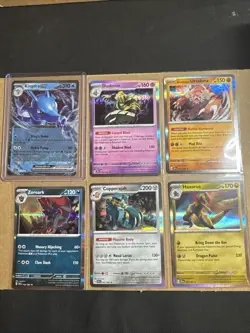 Shrouded Fable Pokemon Lot - Kingdra Ex 012 And Holos - Image 1