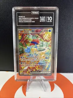 Pokemon TCG Keldeo EX White Flare Card 167/086 TAG 10 Gem Mint English - Image 1