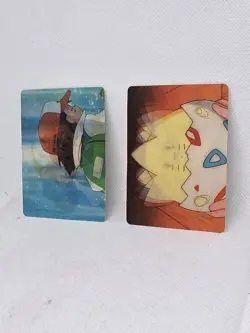 1998 Pokemon Pioneer Viz Video Lenticular Togepi And Ash- PIKA-0021D / 0020D - Image 2