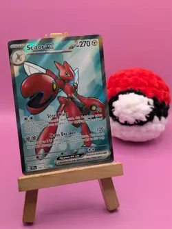 Scizor ex Temporal Forces 195/162 Ultra Rare Full Art Holo Pokemon TCG Card - Image 1
