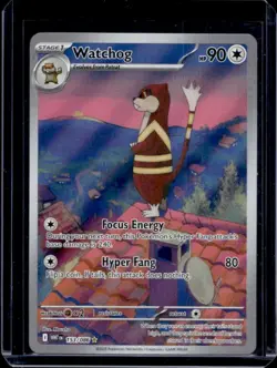 2025 Pokemon White Flare Watchog Illustration Rare #153/086 - Image 1