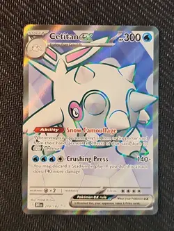 Pokemon TCG Cetitan ex 210/182 Destined Rivals Ultra Rare Card NM - Image 1