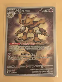 Pokemon Alakazam 009 Mega Evolution Promo Holo 140 HP Stage 2 Psychic Card - Image 1