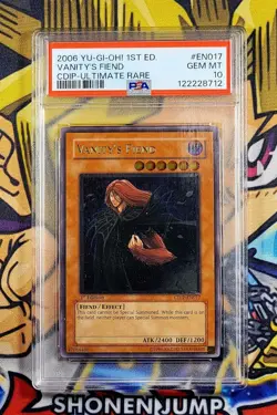 Yu-Gi-Oh! VANITY'S FIEND 1st Ed Cyberdark Impact CDIP-EN017 PSA 10 Ultimate Rare - Image 1