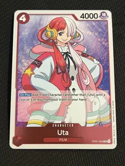 Uta OP01:005 Romance Dawn - Rare PRE ERRATA One Piece Card - Image 1